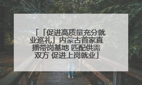 「促进高质量充分就业巡礼」内蒙古首家直播带岗基地 匹配供需双方 促进上岗就业