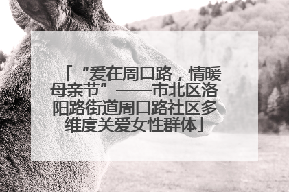 “爱在周口路，情暖母亲节”——市北区洛阳路街道周口路社区多维度关爱女性群体
