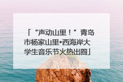 “声动山里！”青岛市杨家山里•西海岸大学生音乐节火热出圈
