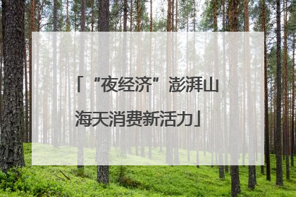 “夜经济”澎湃山海天消费新活力