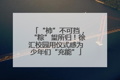 “柿”不可挡，“粽”望所归！徐汇校园用仪式感为少年们“充能”