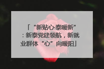 “新贴心·泰暖新”：新泰党建领航，新就业群体“心”向暖阳