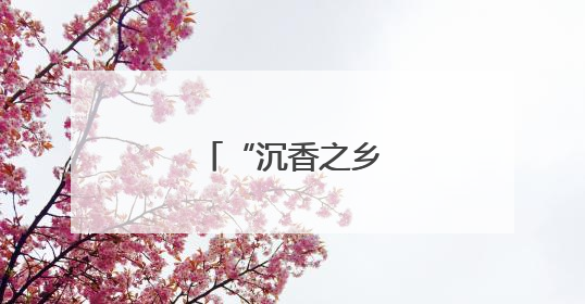 “沉香之乡”寻香记
