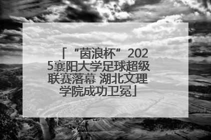 “茵浪杯”2025襄阳大学足球超级联赛落幕 湖北文理学院成功卫冕