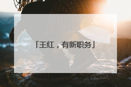 王红，有新职务