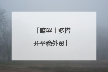 瞭望丨多措并举稳外贸