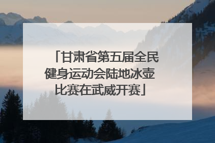 甘肃省第五届全民健身运动会陆地冰壶比赛在武威开赛