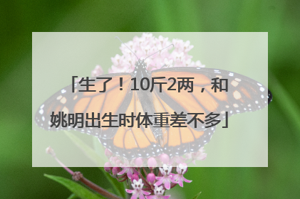 生了！10斤2两，和姚明出生时体重差不多