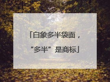 白象多半袋面，“多半”是商标