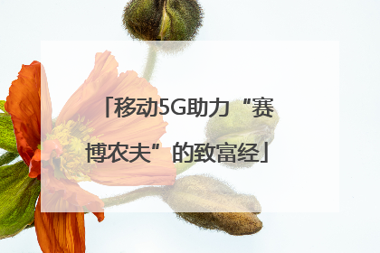 移动5G助力“赛博农夫”的致富经