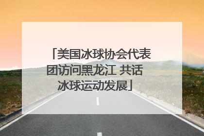美国冰球协会代表团访问黑龙江 共话冰球运动发展