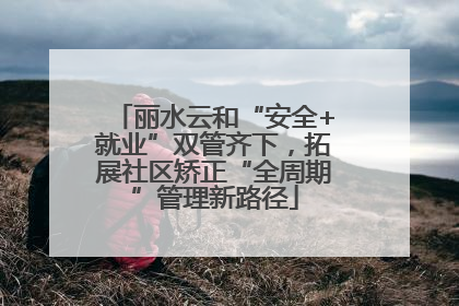 丽水云和“安全+就业”双管齐下，拓展社区矫正“全周期”管理新路径