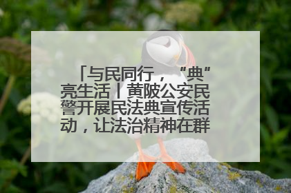 与民同行，“典”亮生活丨黄陂公安民警开展民法典宣传活动，让法治精神在群众心中落地生根