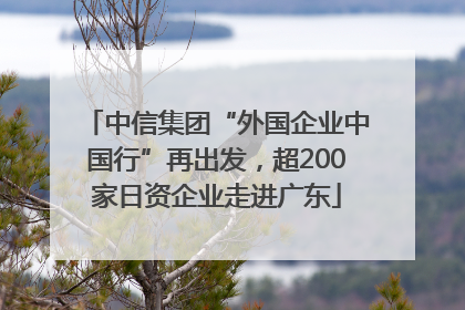 中信集团“外国企业中国行”再出发，超200家日资企业走进广东