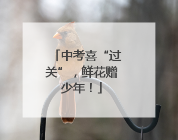中考喜“过关”，鲜花赠少年！