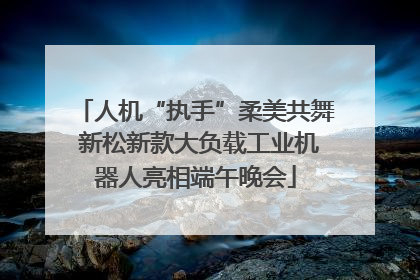人机“执手”柔美共舞 新松新款大负载工业机器人亮相端午晚会