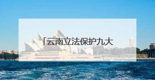 云南立法保护九大高原湖泊：禁止在入湖河道洗车等，9月1日起施行