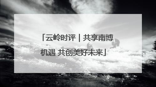 云岭时评｜共享南博机遇 共创美好未来