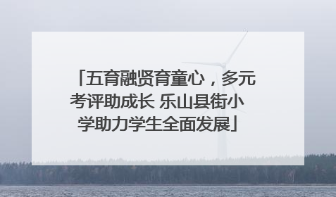 五育融贤育童心，多元考评助成长 乐山县街小学助力学生全面发展