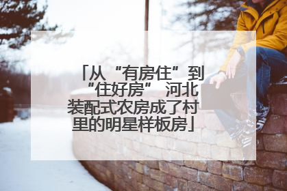 从“有房住”到“住好房” 河北装配式农房成了村里的明星样板房