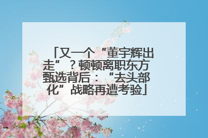 又一个“董宇辉出走”？顿顿离职东方甄选背后：“去头部化”战略再遭考验