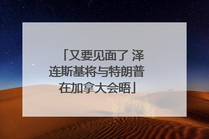 又要见面了 泽连斯基将与特朗普在加拿大会晤