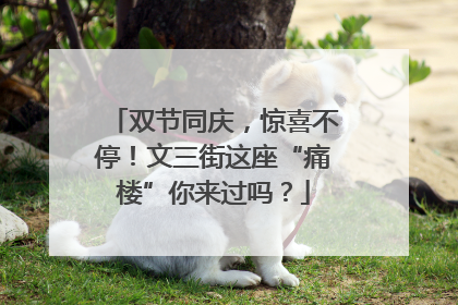 双节同庆，惊喜不停！文三街这座“痛楼”你来过吗？