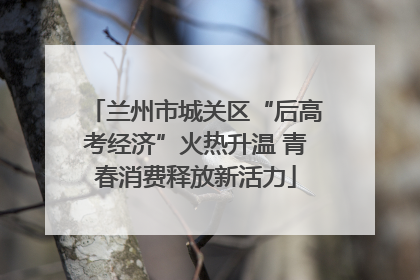 兰州市城关区“后高考经济”火热升温 青春消费释放新活力