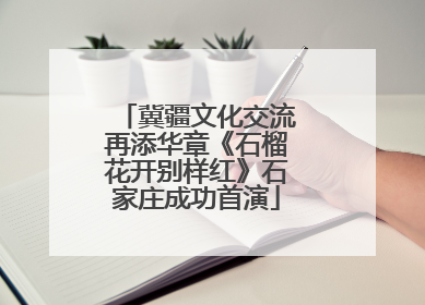 冀疆文化交流再添华章《石榴花开别样红》石家庄成功首演