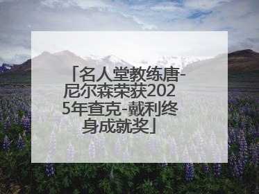 名人堂教练唐-尼尔森荣获2025年查克-戴利终身成就奖