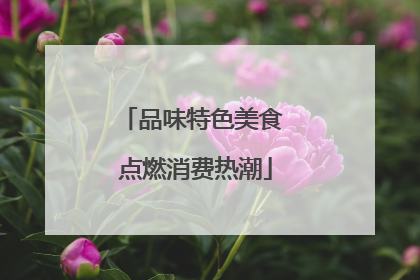 品味特色美食 点燃消费热潮