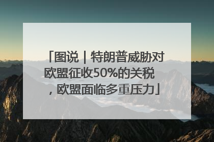 图说｜特朗普威胁对欧盟征收50%的关税，欧盟面临多重压力