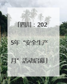 四川：2025年“安全生产月”活动启幕