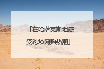 在哈萨克斯坦感受跨境网购热潮