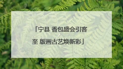 宁县 香包盛会引客至 版画古艺焕新彩