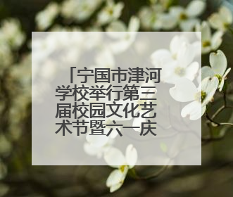 宁国市津河学校举行第三届校园文化艺术节暨六一庆祝大会
