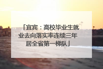 宜宾：高校毕业生就业去向落实率连续三年居全省第一梯队