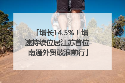 增长14.5%！增速持续位居江苏首位 南通外贸破浪前行