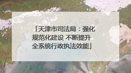 天津市司法局：强化规范化建设 不断提升全系统行政执法效能