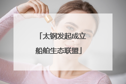 太钢发起成立船舶生态联盟