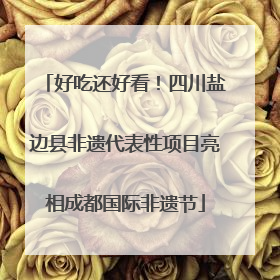 好吃还好看！四川盐边县非遗代表性项目亮相成都国际非遗节