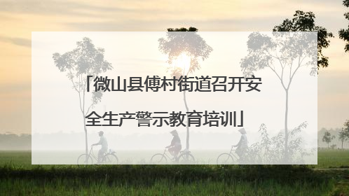 微山县傅村街道召开安全生产警示教育培训