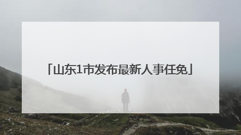 山东1市发布最新人事任免
