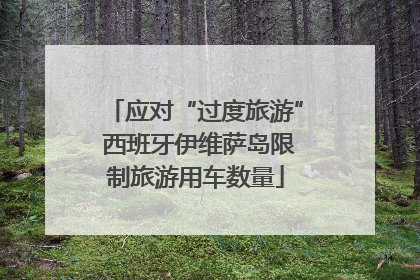 应对“过度旅游” 西班牙伊维萨岛限制旅游用车数量