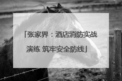 张家界：酒店消防实战演练 筑牢安全防线