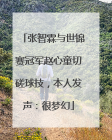 张智霖与世锦赛冠军赵心童切磋球技，本人发声：很梦幻