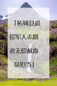 柘城县退役军人志愿者无偿献血显担当
