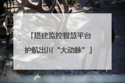 搭建监控智慧平台 护航出川“大动脉”