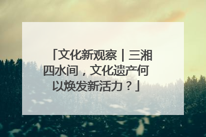 文化新观察｜三湘四水间，文化遗产何以焕发新活力？