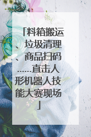 料箱搬运、垃圾清理、商品扫码……直击人形机器人技能大赛现场